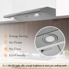 FIREGAS Under Cabinet Range Hood 36 inch with Ducted/Ductless Convertible,
