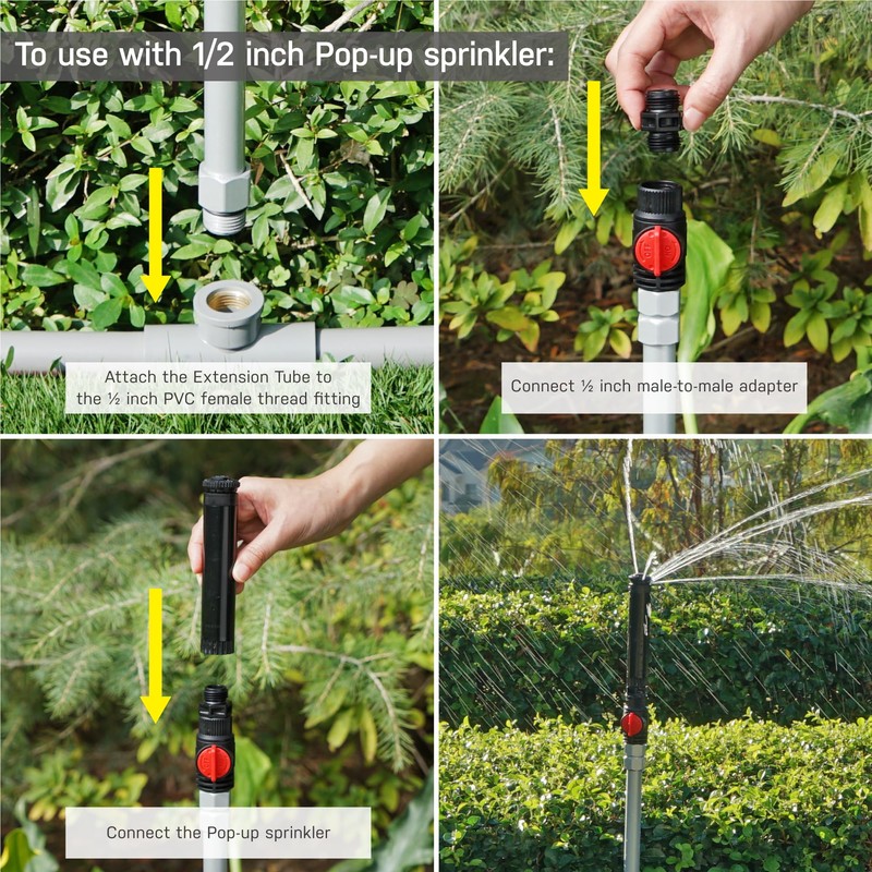 Eden 99989 Multi-Adjustable Sprinkler with Metal Extension Set (12 pcs),
