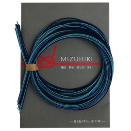 piece MIZUHIKI PHC-100-12 Mizuhiki Assorted Set with Leaflet, 3 Colors, Pack of 5 Each, 35.4 inches (90 cm)