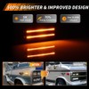 OFFKAT Smoked Amber LED Side Marker Lights For 85-95 Chevy
