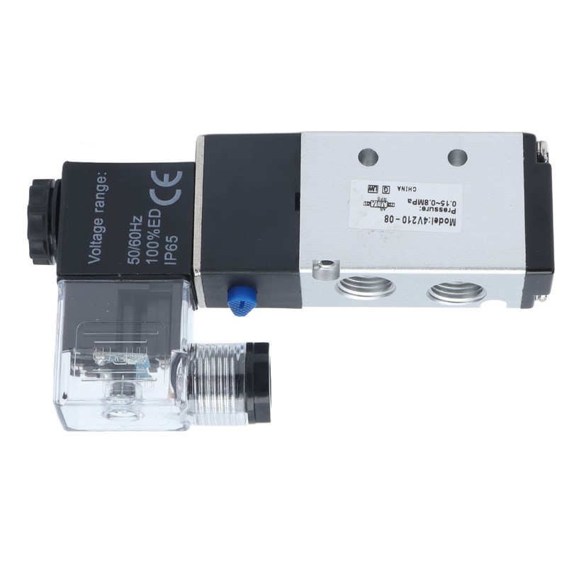4V210‑08 Electric Solenoid Valve Normal 2 Position 5 Ways Air