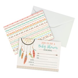 Lillian Rose Boho Baby Shower 8 invitaciones