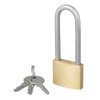 2 Pcs Heavy Duty Padlock Long Shackle Padlock with Keys,