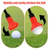 BOXOB Golf Ball Picker Upper for Putter, Rubber Golf Ball