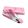 Lucky Interests Portable Makeup Brushes Set, 7Pcs Travel Synthetic Makeup
