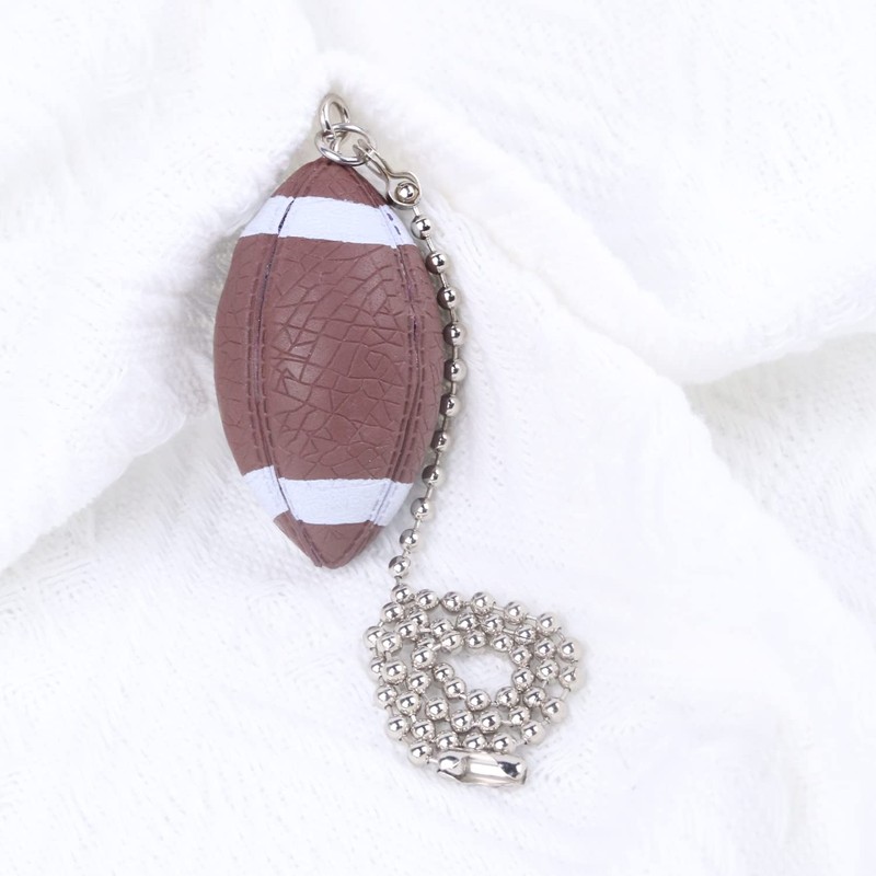 Dotlite 2Pcs American Football Ceiling Fan Pull Chains,Sport Theme String