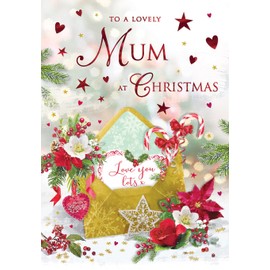 Regal Publishing Christmas Card To a Lovely Mum Envelope - 9 x 6 inches