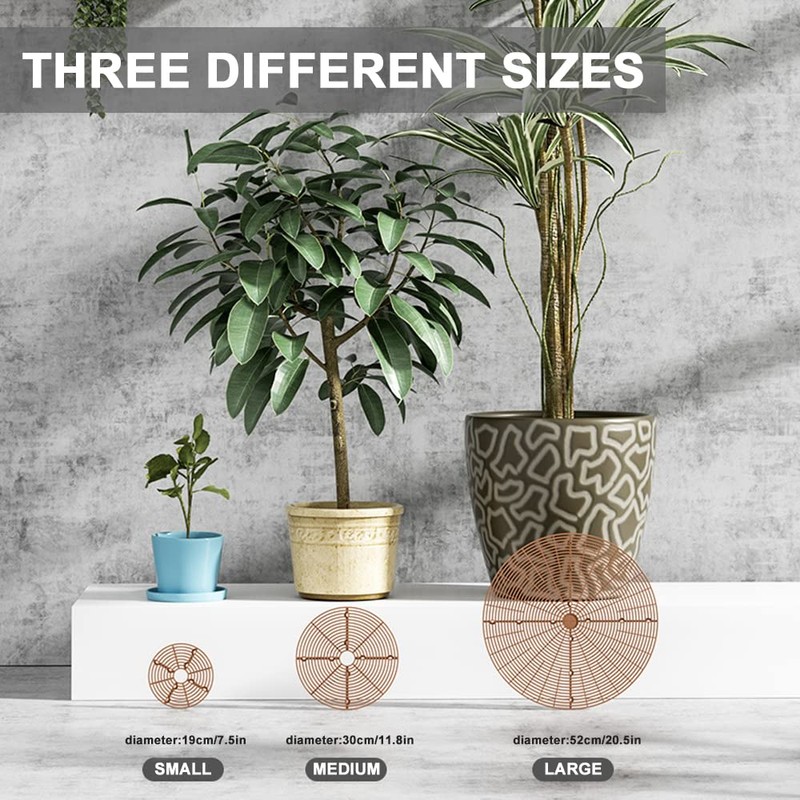 Modixun 2Pack Plant Pot Grid, Cuttable Flower Pot Soil Cover