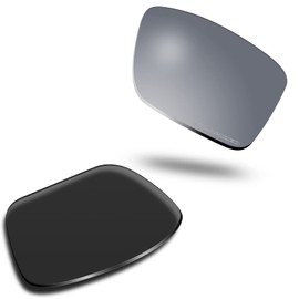 SOLODAD Replacement Lenses for Oakley Double Edge OO9380 Sunglasses Polarized-Metallic Silver