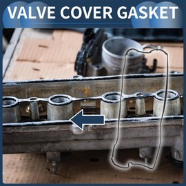 INFINAUTO Valve Cover Gasket, Cylinder Head Valve Seal Gasket No.31316607 for Volvo S60 2010-2014 Black, Rocker Cover Gasket 1 Set