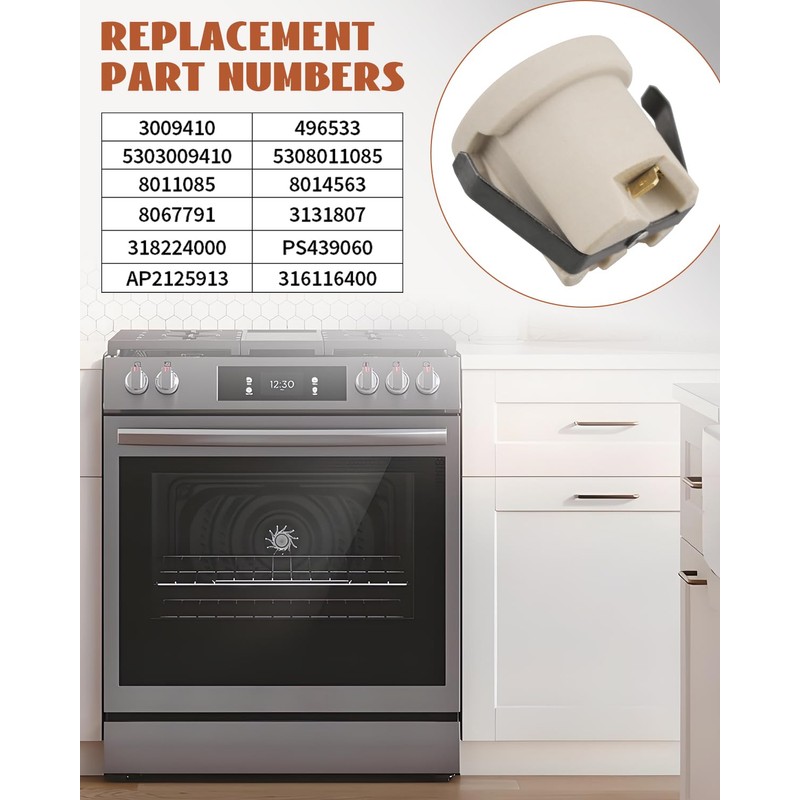 Oven Light Socket 316116400 Fit for Frigidaire Oven Model, Range