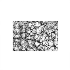 Sizoweb Shapes - Place Mats - Place Mats - Decorative Pads - Pack of 12 - 64 (Sizoweb Rectangle, Black)