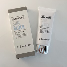 Merry Kit Aqua Shining Sun Block 60ml + 7 Merry Kit Pack Sample Set + 5 Mask Packs / 메리키트 아쿠아 샤이닝 선블럭 60ml+메리키트팩7장 샘플세트+마스크팩5장