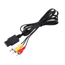 Mugast - Cable de audio TV Video Cable A/V Compuesto para N64 ,Cable de Video TV con Conectores Codificados por Color,Cable de Consola de Juegos de 1,8m para ver en un Televisor/Monitor