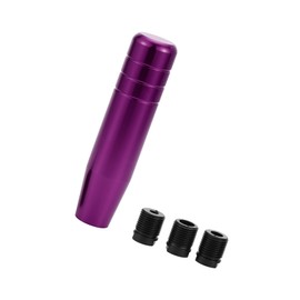 Motoforti Universal Shift Knob 13cm Stick Shifter Lever Knob with 3 Adapter for Automatic and Manual Vehicle Aluminum Alloy Purple Long-lasting
