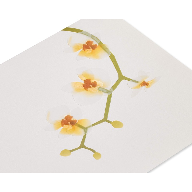 Papyrus Blank Card (Elegant Flowers)