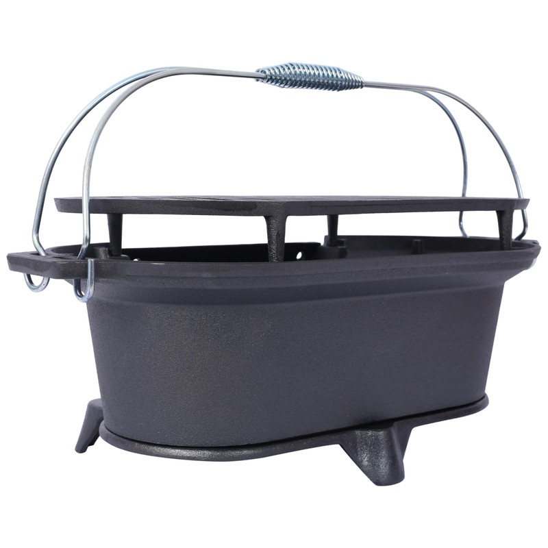 ESPIDOO Fudajo Portable Outdoor Grill: Metal Charcoal BBQ with Foldable