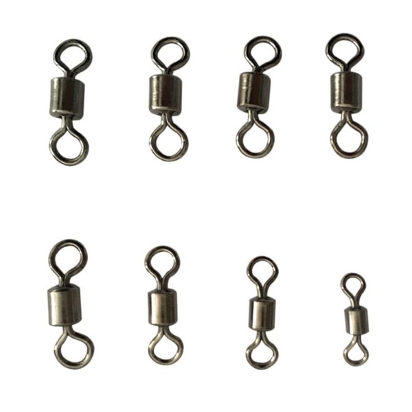 High Strength Bearing Swivels Set of 100 Fishing Swivels with