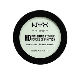 NYX PROFESSIONAL MAKEUP Polvo de acabado HD, polvo prensado, verde menta