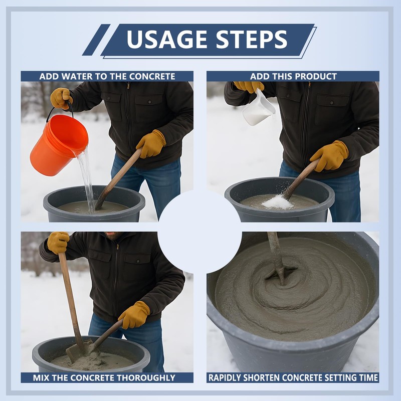 GOODTAKE Concrete Cold Weather Accelerator –Fast-Setting Cement & Concrete Additive