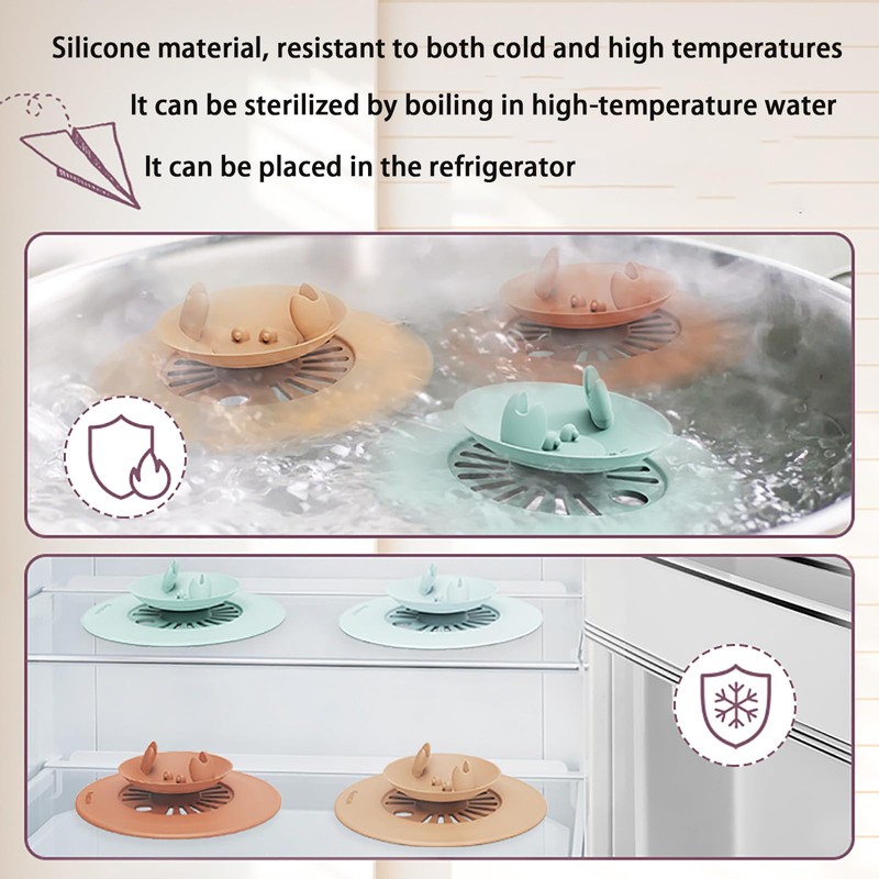 Silicone Cup Lids with Cute Animal Handle Design, Reusable Drink