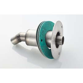 VVKB Stainless Steel 316 Straight Thru Hull Exhaust Skin, Fitting 24mm Tube Pipe Socket Hardware, with Bolts and Nuts,for Boat, Diesel Parking heaters