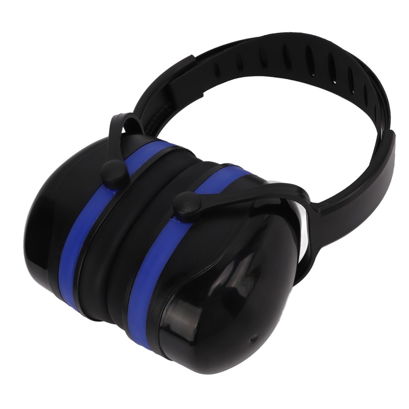 Hearing Protection Ear Muffs 24dB NRR Safety Black Blue Noise