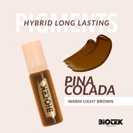 BIOTEK Brow Pigment Color for Long Lasting Makeup - Hybrid Long Lasting - Made in Italy (Pina Colada)