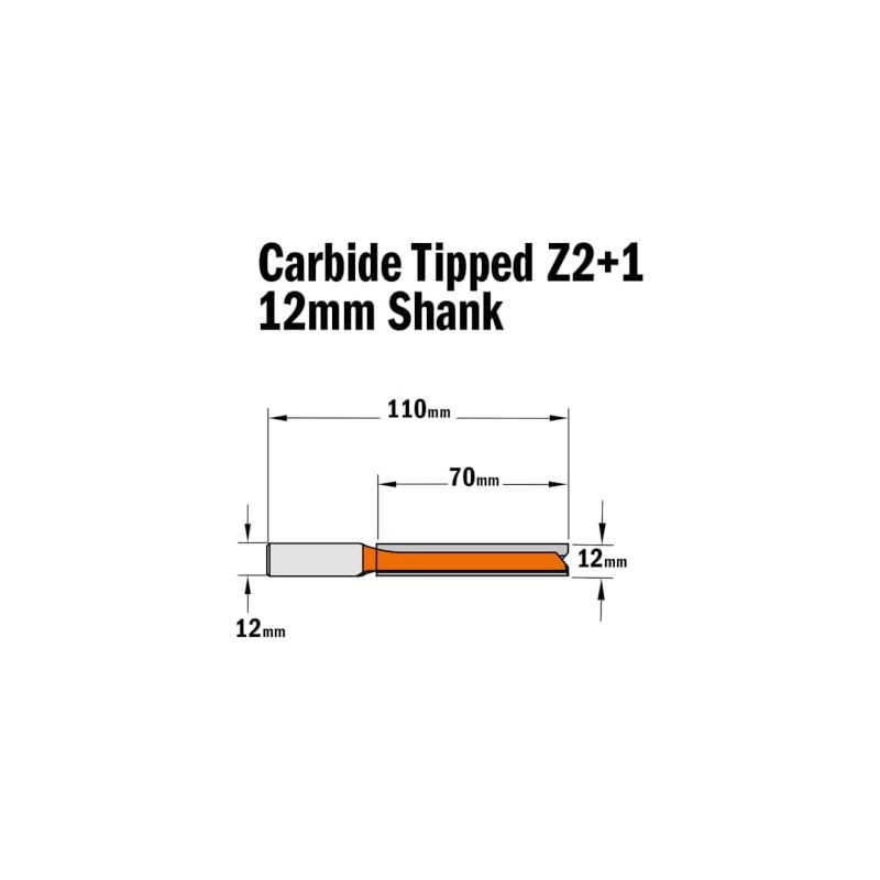 CMT ORANGE TOOLS 912.623.11 – Groove Cutter HM Z2+1 S=12