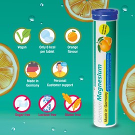 German Mineral Plus Package 60 Pcs. - Vegan, Zero Sugar - Drink Effervescent Tablets - Iron, Calcium, Magnesium - T&D Pharma - Made in Germany