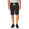 WT02 Pantalones Cortos de piqué para Hombre, Negro, Large