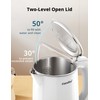 COMFEE' Electric Kettle and Tea Kettle, 1.5L Double Wall, Stainless