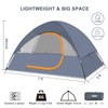 Camping Tent 2 Person, Waterproof Windproof Tent with Rainfly Easy