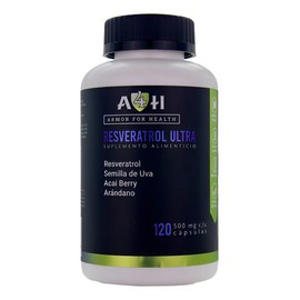 Suplemento Resveratrol Acai Arandano Semilla Uva 120 Cap A4h Sabor Sin Sabor