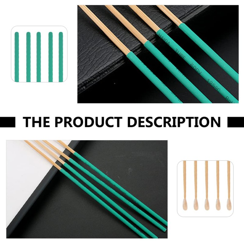 10Pcs Bamboo Ear Picks with Anti-Skid Handle Ear Wax Removal