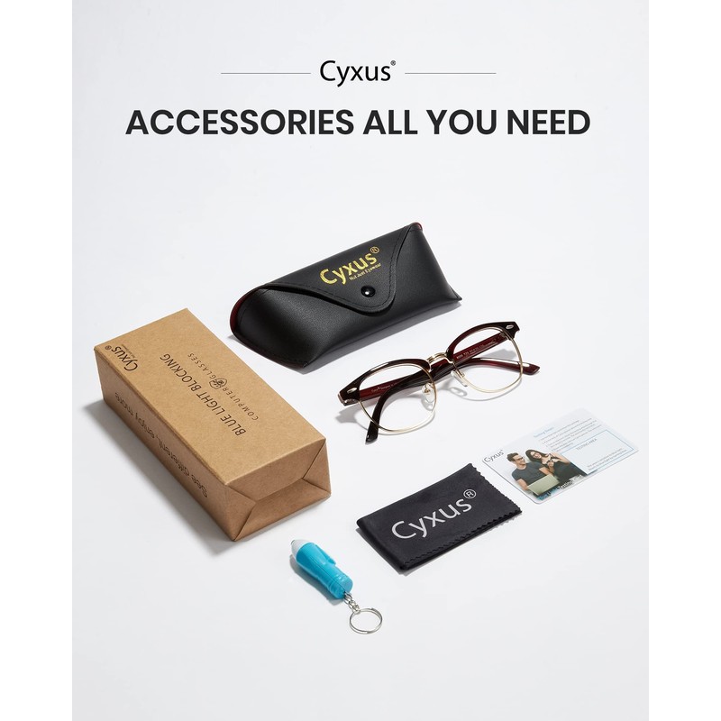 Cyxus Men Blue Light Blocking Glasses Computer gaming Glasses Classic