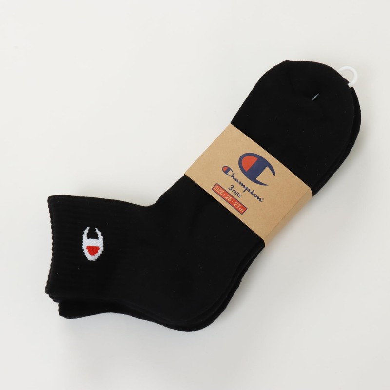 Champion CMSCY201 Men's Solid Socks, Half Pile Socks, One Point