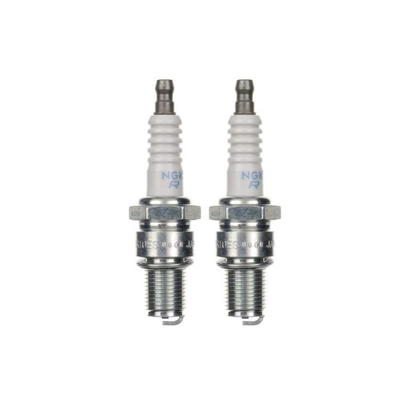 2 x Spark Plug BR10ES Spark Plugs Set of 2 for Scooter/Motorcycle Compatible with W07CS WR09CC WR2CC, C57CX N1C OE091 QN1 RN1C