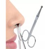 Tijeras de Vello Facial Redondeado, 100% Acero Inoxidable, Tijeras Profesionales