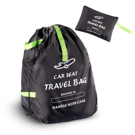 Car Seat Travel Bag for Airplane - Large Stroller Travel Bag with Waterproof Foldable Design - Secure Stroller Bag Holds All Infant Carriers,Booster Seats & Baby Essentials Storage