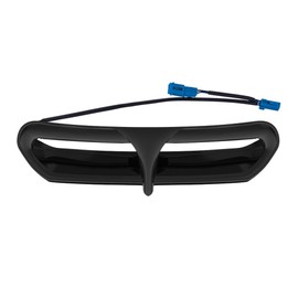 Motorcycle Batwing Fairing Vent with LED Light Accent Accessories for 2014+ Harley Touring Street/Electra Glide, Ultra & Tri-Glide - Vivid Black