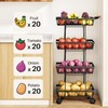 Fruit Basket Kitchen Pantry Organizers and Storage - 4 Tier