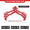 GarveeLife 36In Log Lifting Tongs with 4 Claw Timber, 360°Swivel