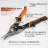 Tijeras de Aviación Corte Recto 10" con mango grip,SW-81400101