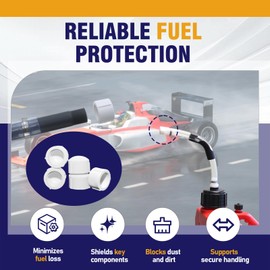 10-Pack Racing Fuel Jug Cap, Plastic Dustproof & Waterproof Replacement Hose Cap for VP 5.5 Gallon Racing Fuel Jugs, Gas Can Vent Cap Accessories for Fuel Tank & Oil Can