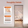 DDBESSIC Wooden Beaded Curtain, 31 Strands 35.4" x 86.6" Door