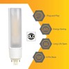 Diodesy- LED Horizontal Recessed PL Light Bulb Plug and Play