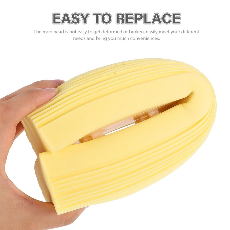 Mop Replacement Heads - 3 Pack Reusable Mop Sponge for