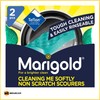 Marigold Kitchen Gloves (2 Pairs M) + Marigold Sponge Cleaning