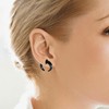 fKiZanthene Septum Stretching Kit, 18Pcs Acrylic Piercing Rings, Black C